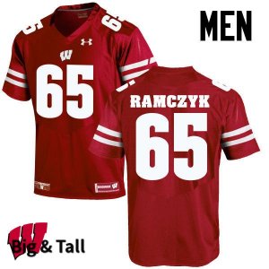 Men's Wisconsin Badgers NCAA #65 Ryan Ramczyk Red Authentic Under Armour Big & Tall Stitched College Football Jersey SW31Y65FD